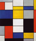 Plus-Plus Mondrian Creation